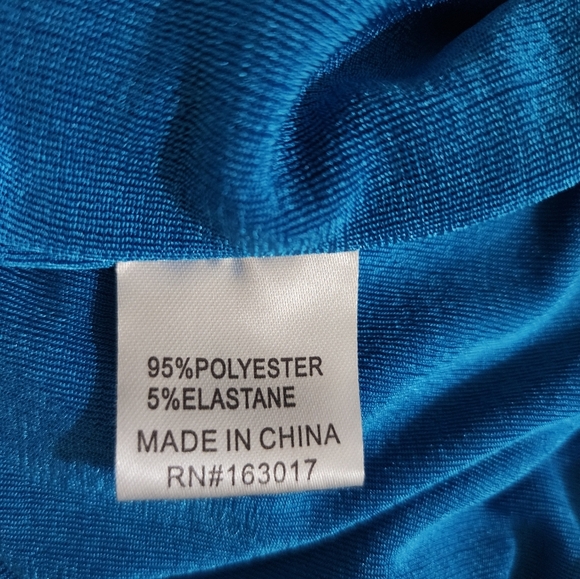 PRINCESS POLLY Elody long sleeve mini dress, cobalt blue, size 2, spring - Picture 9 of 10